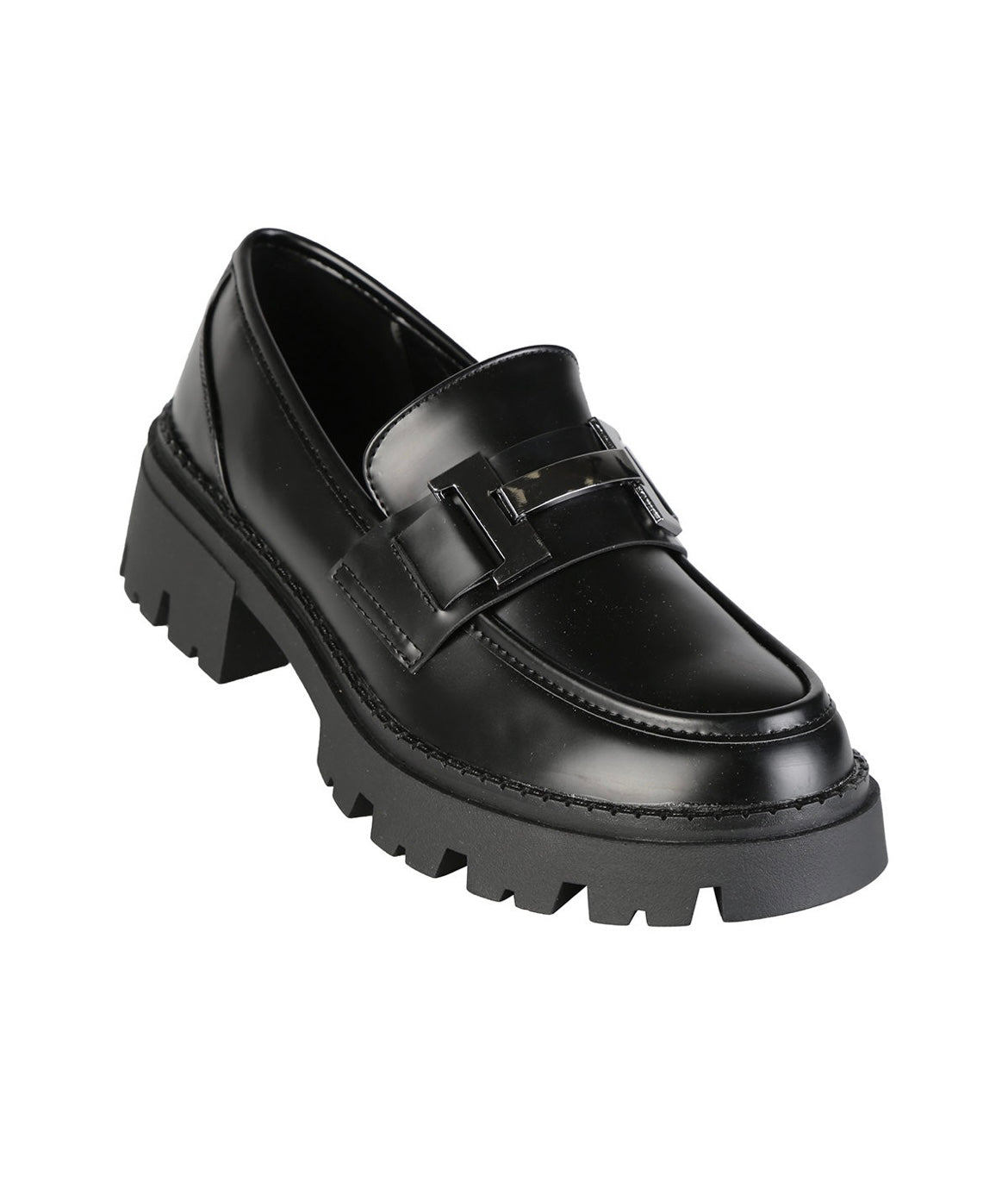 Mocassino nero I208 opaco abrasivo