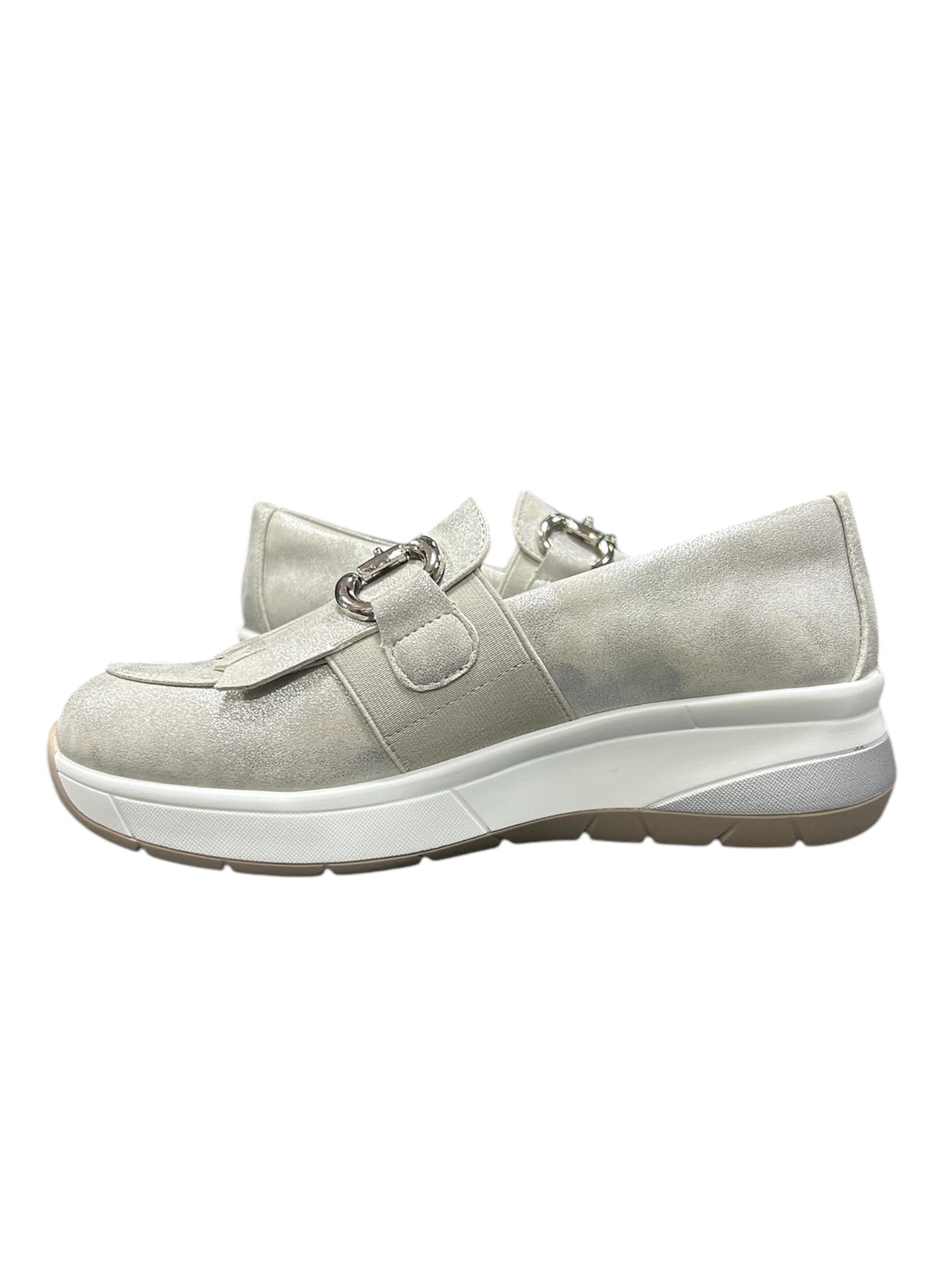 Mocassino argento e802