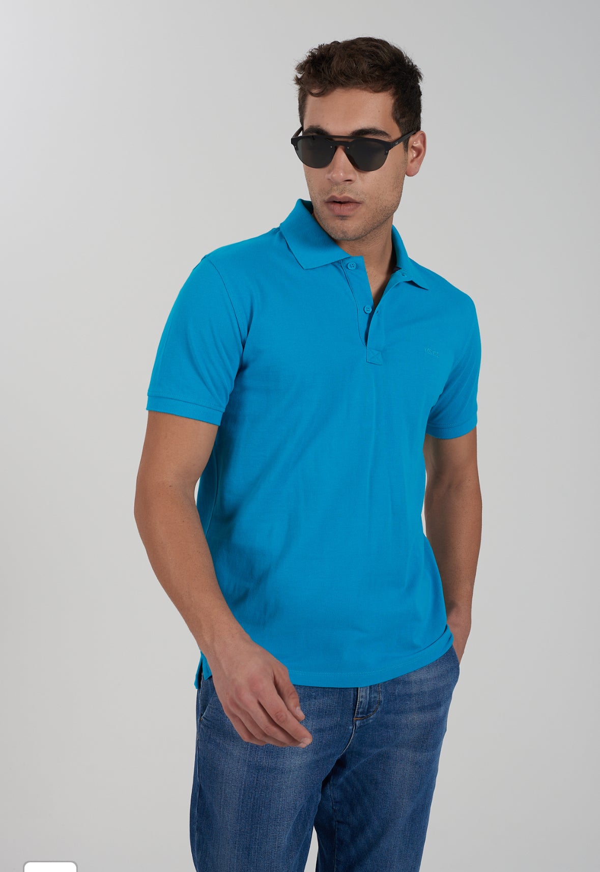 T-shirt Polo uomo tinta unita YES ZEE