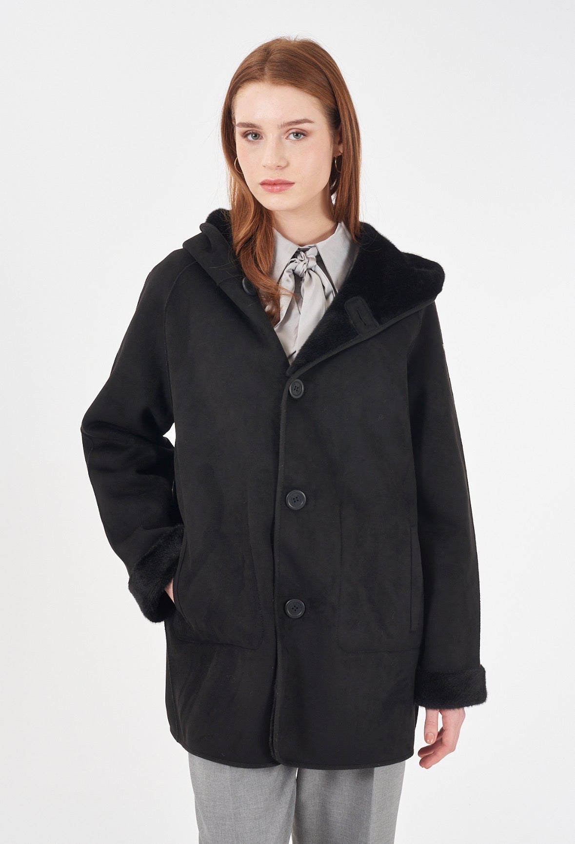 Eco montone REVERSIBILE donna YES ZEE