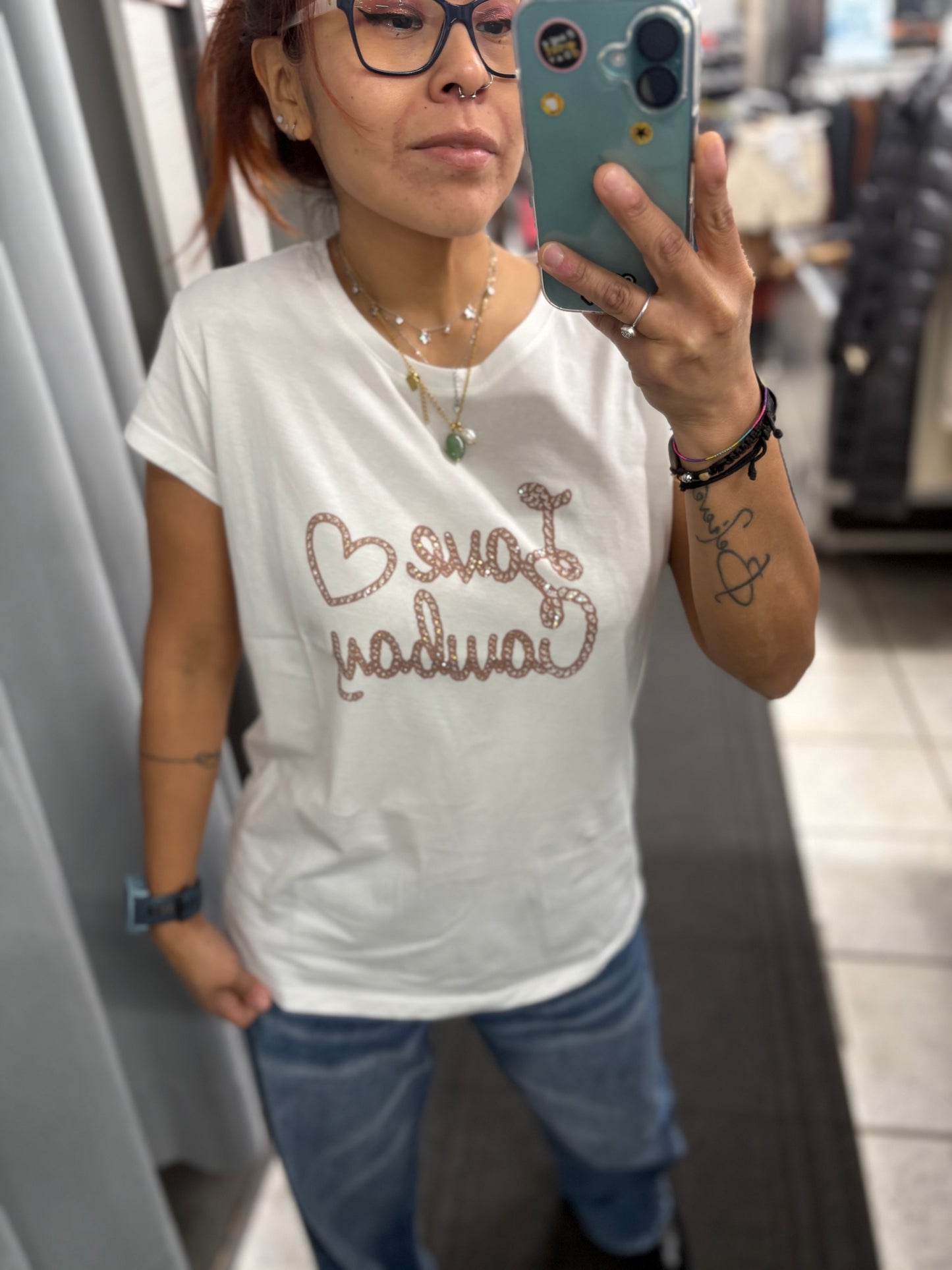 T-shirt donna love NANEBI