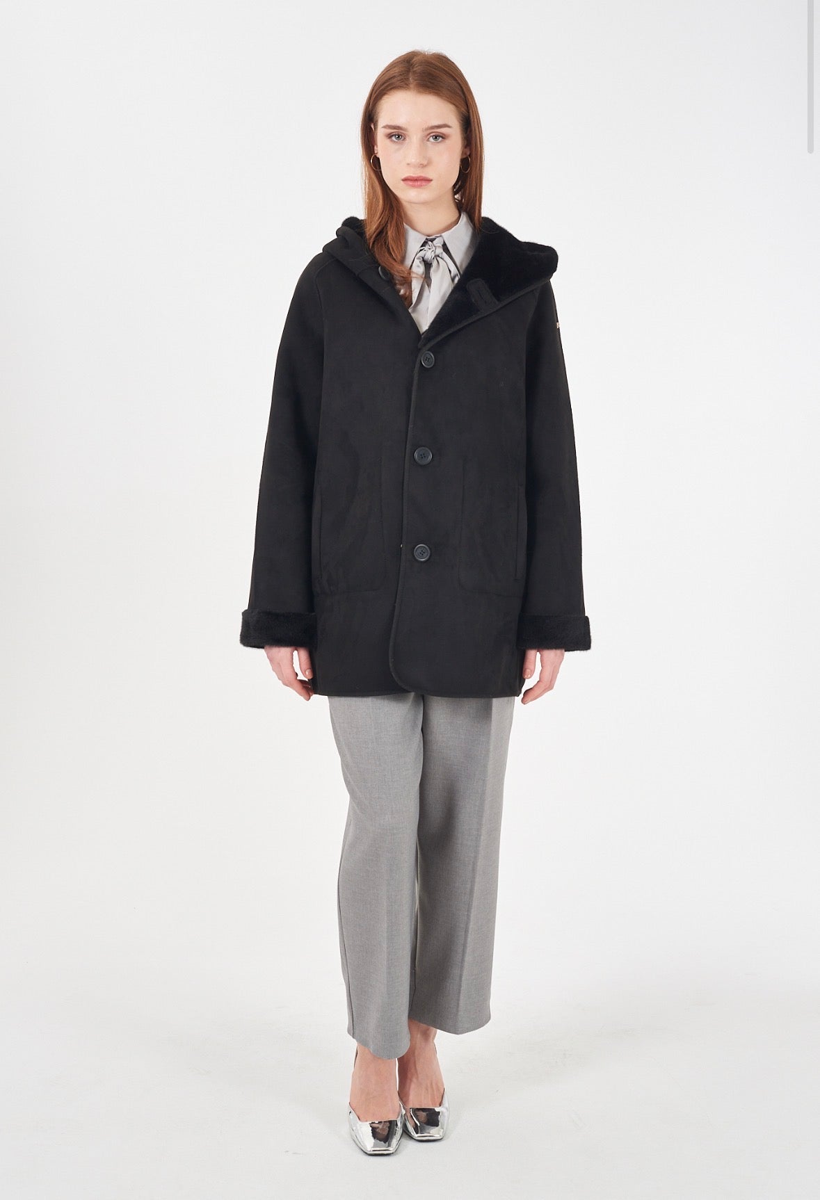 Eco montone REVERSIBILE donna YES ZEE