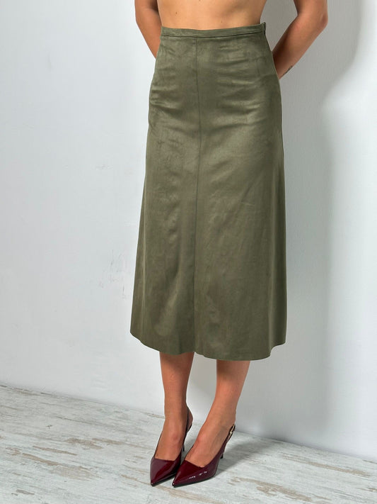 Gonna donna Midi camoscio NANEBI