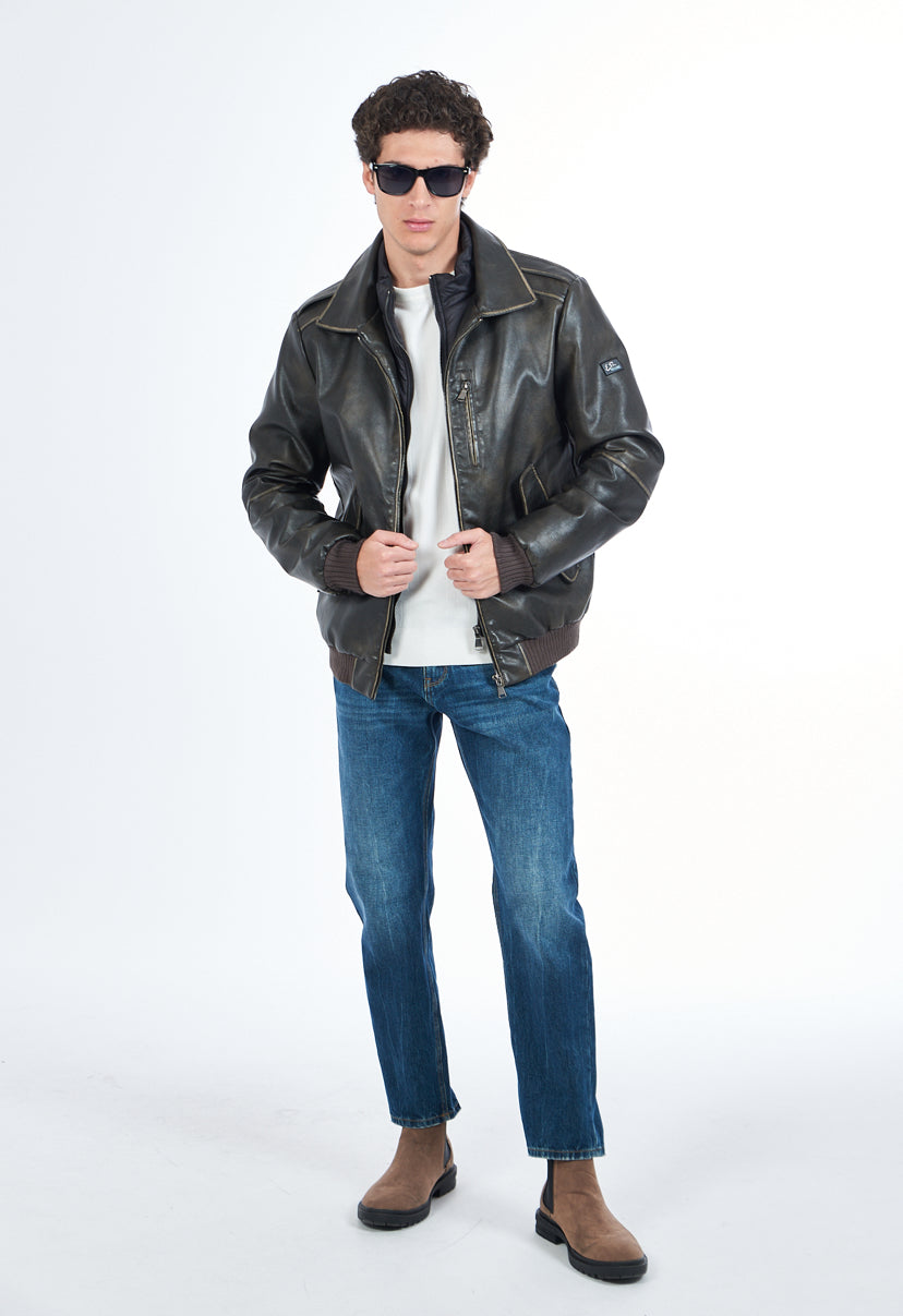 Giubbino ecopelle uomo YES ZEE