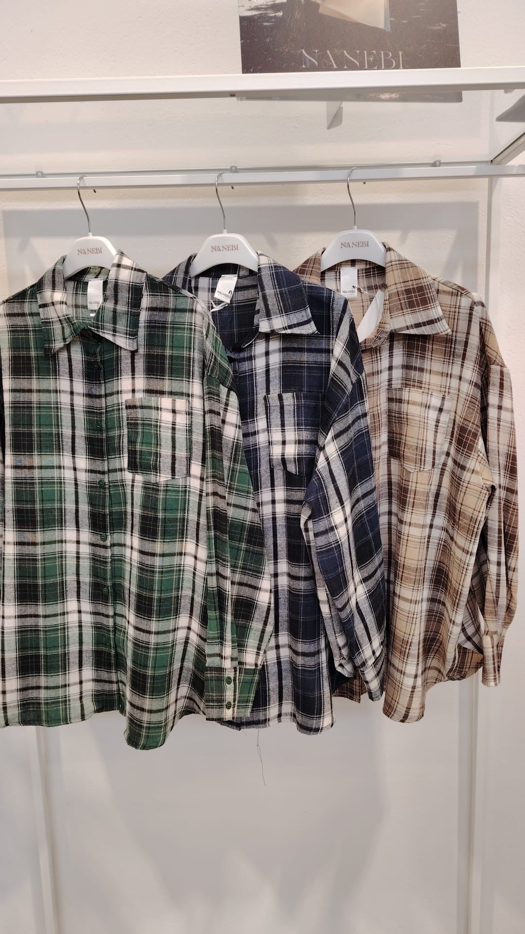 Camicione donna over tartan NANEBI