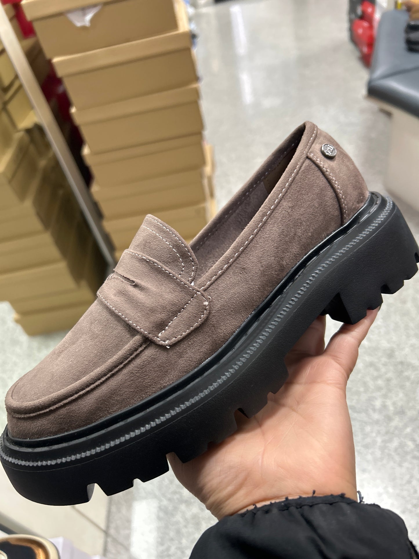 Mocassino Xti taupe 142118