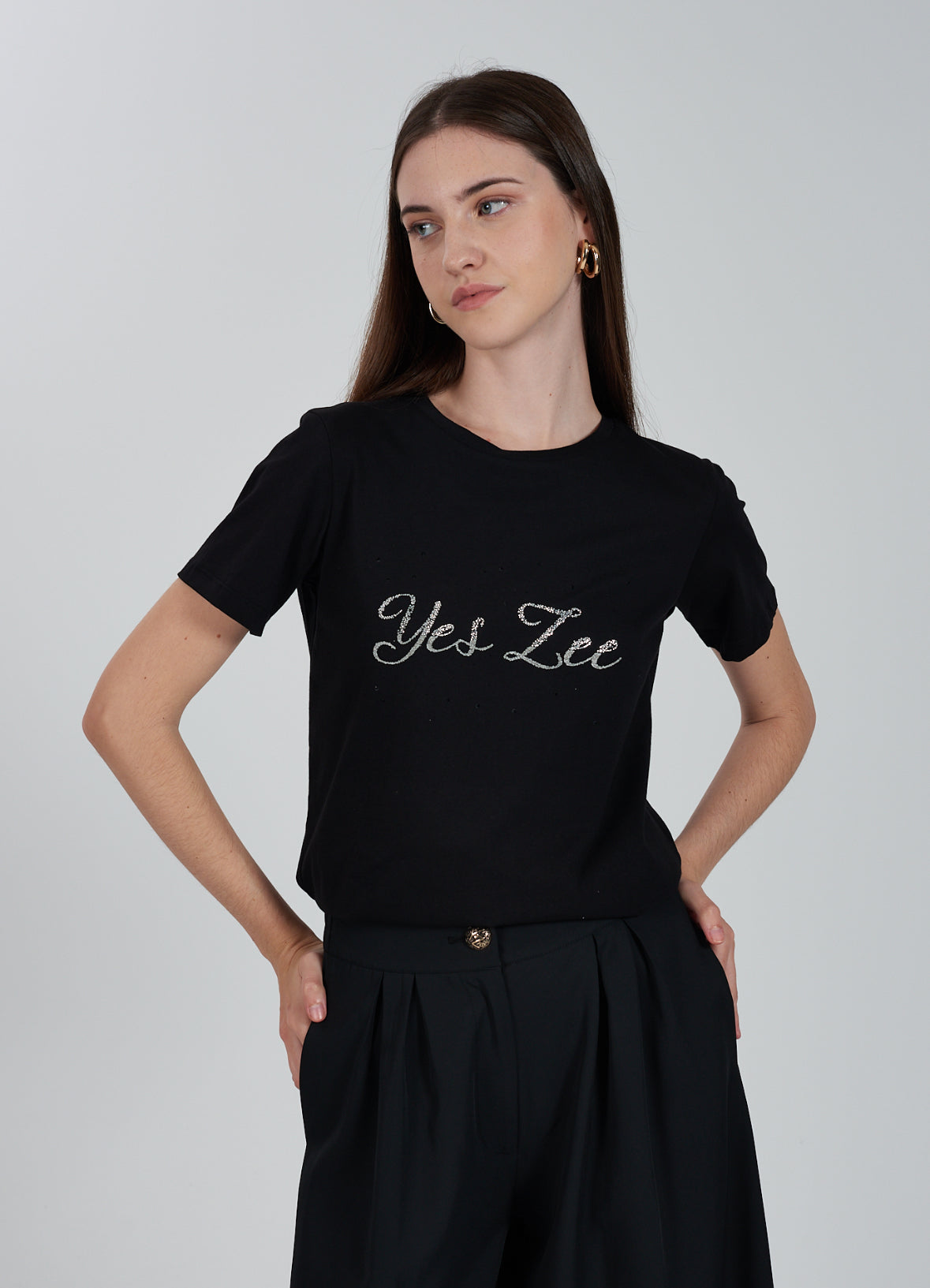 T-shirt donna logo YES ZEE