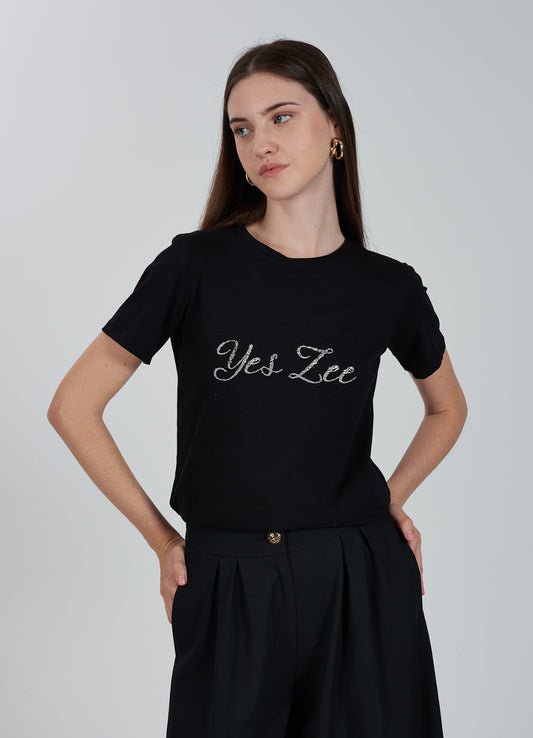 T-shirt donna logo YES ZEE