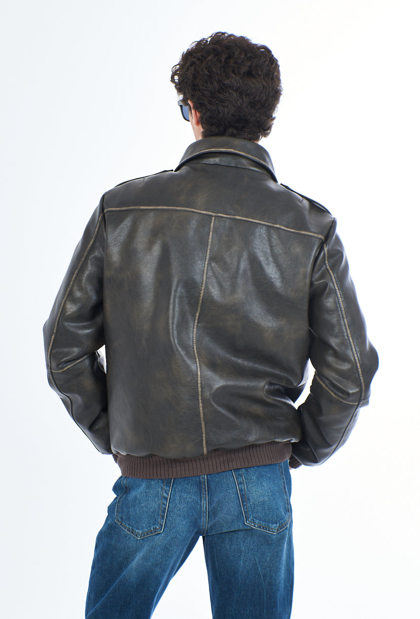 Giubbino ecopelle uomo YES ZEE