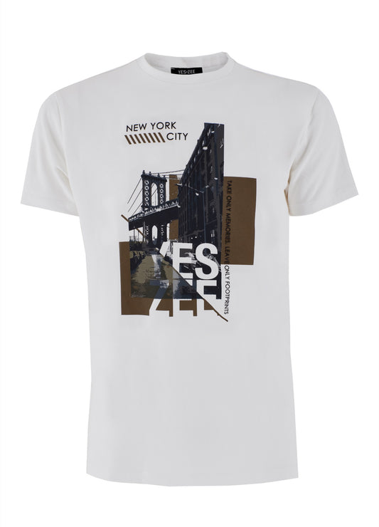 T-shirt uomo stampa ponte YES ZEE
