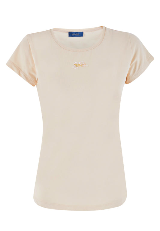 T-shirt donna basic elasticizzata YES ZEE