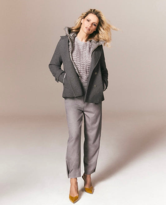 Cappotto donna corto doppiopetto YES ZEE