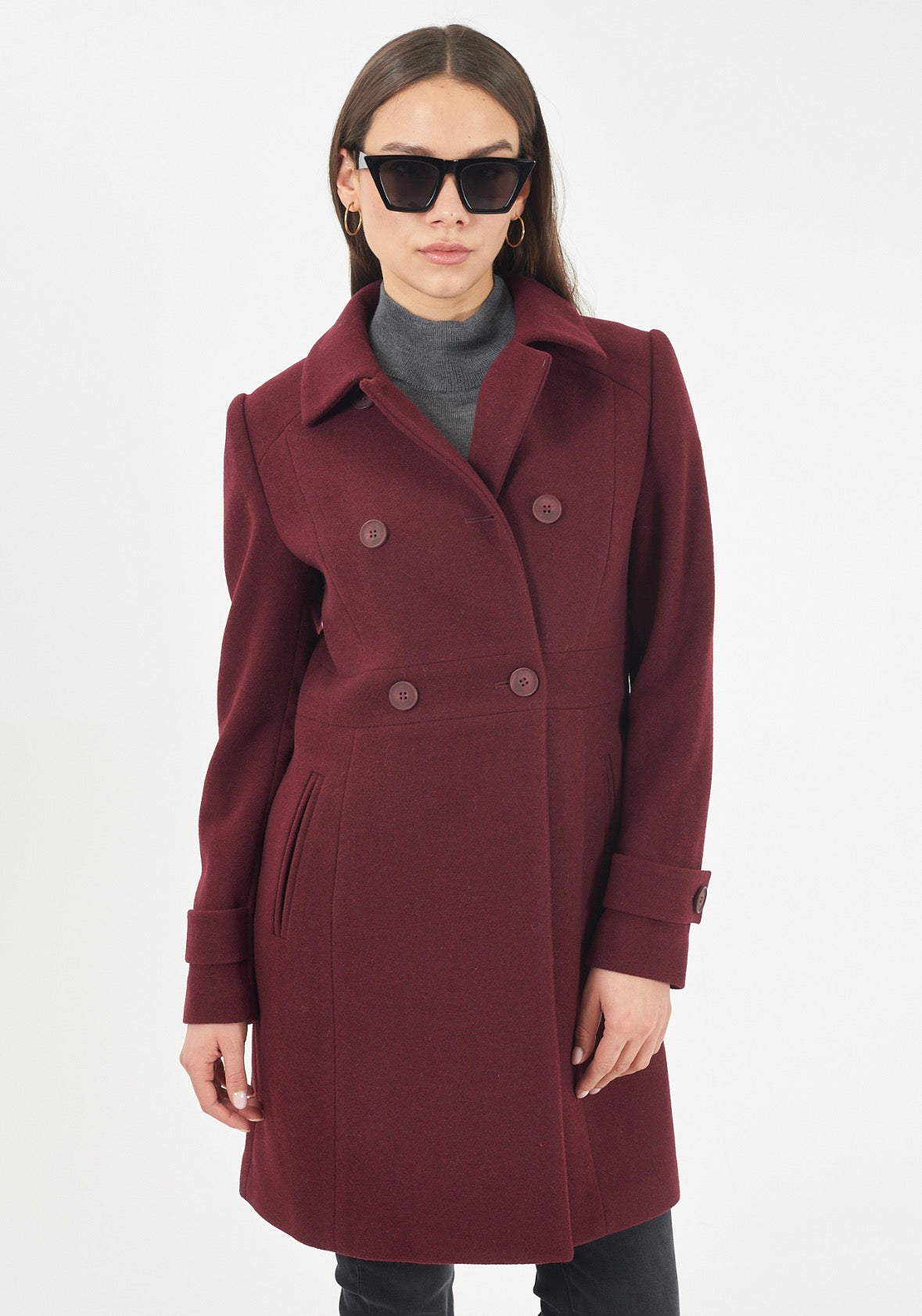 Cappotto donna doppiopetto YES ZEE