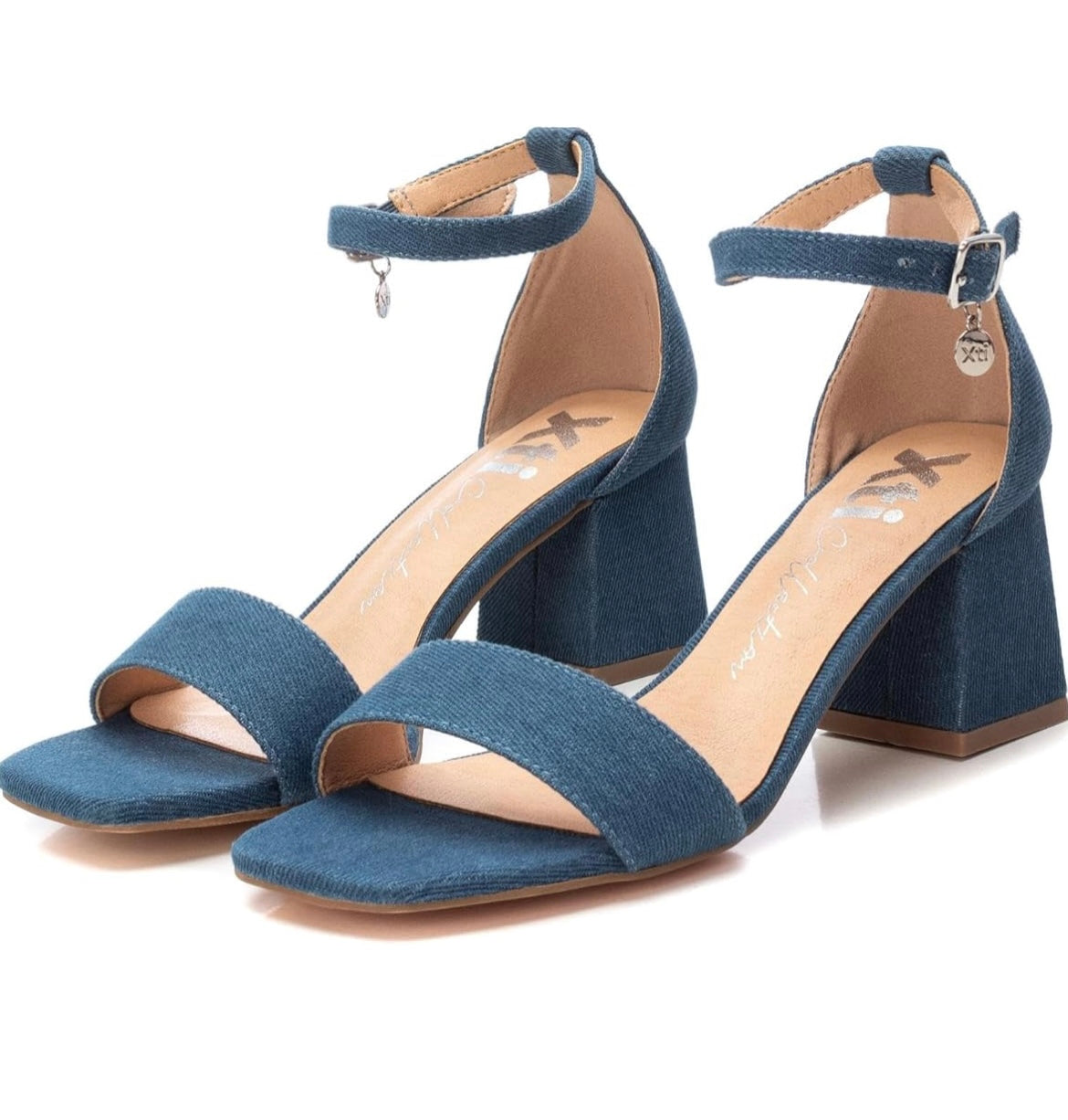 Sandalo tacco jeans Xti