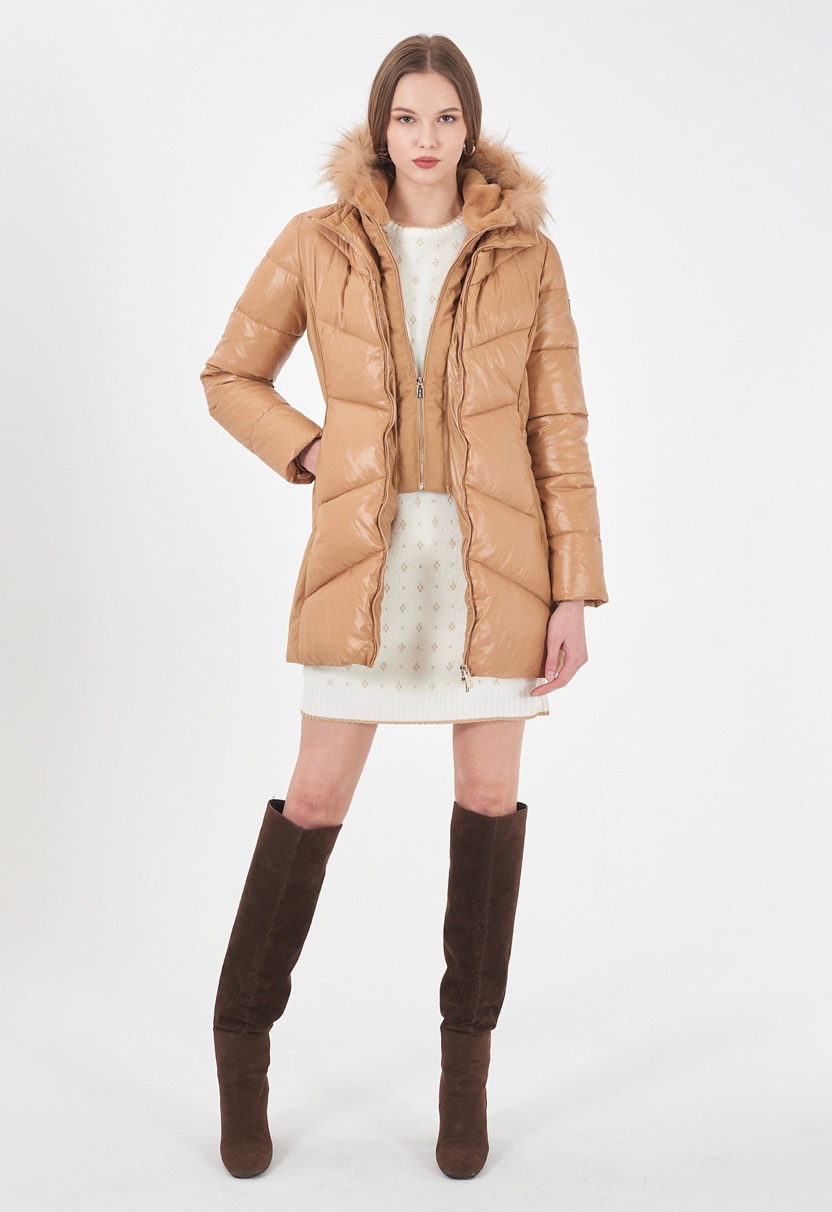 Cappotto donna trapuntato YES ZEE