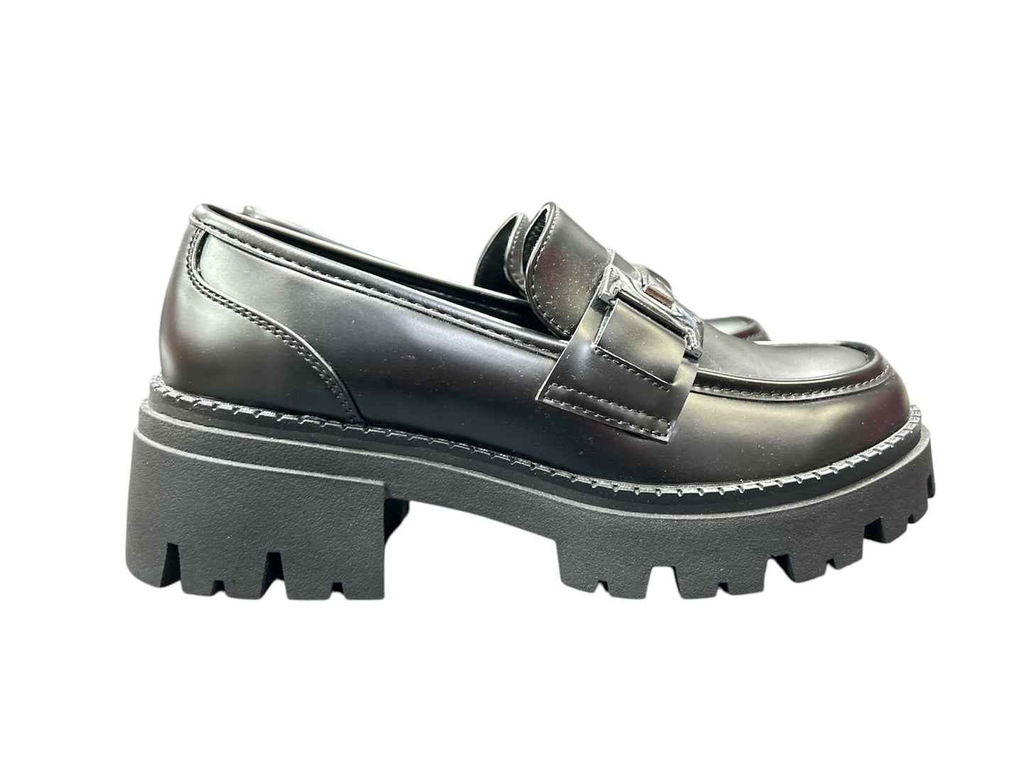 Mocassino nero I208 opaco abrasivo